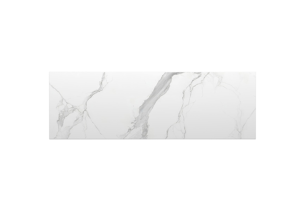 [90177/K1239ST-WM] 1200mm White Marble Look Sintered Stone Top Matte Finish Benchtop