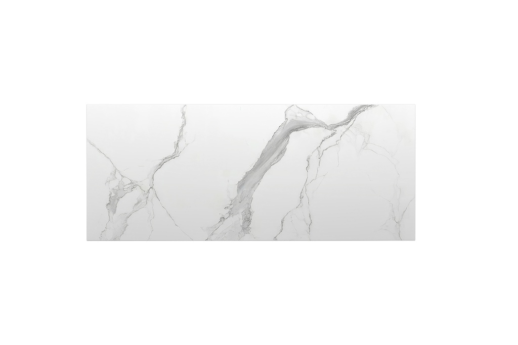 [90172/K125ST-WM] 1200mm White Marble Look Sintered Stone Top Matte Finish Benchtop