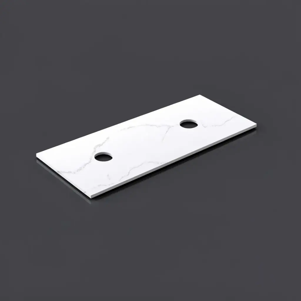 [56054] 1205X465X12mm Calacatta Artic White Solid Surface Stone Top