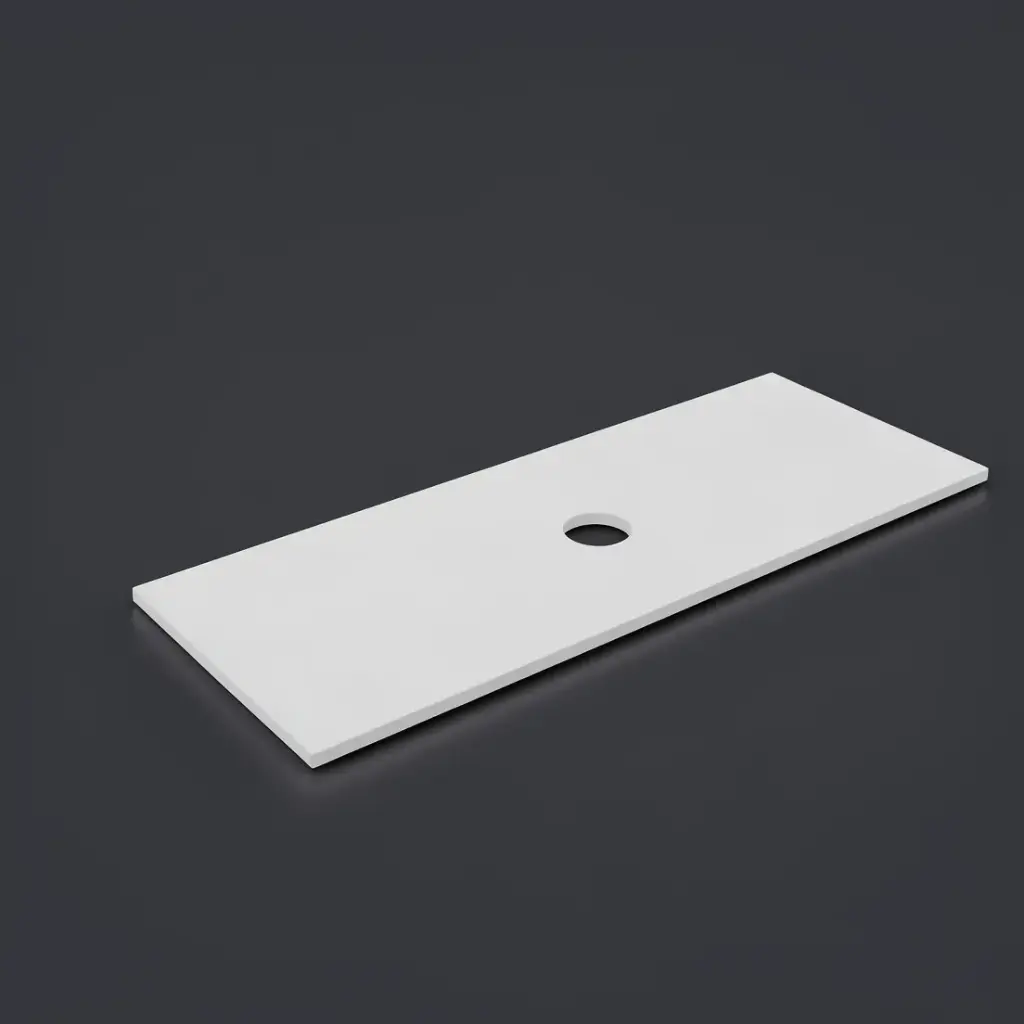 [56107] 1205X465X12mm Matte White Solid Surface Blanco Stone Top