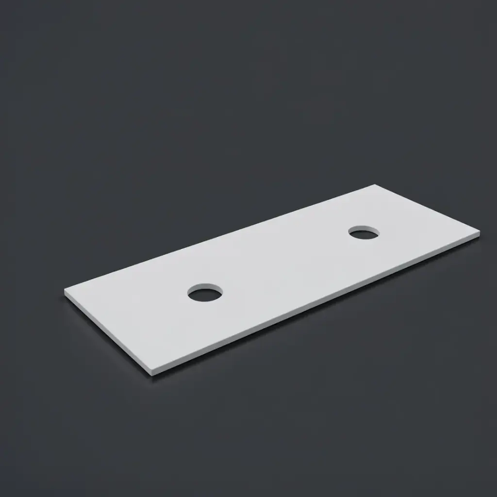 [56109] 1205X465X12mm Matte White Solid Surface Blanco Stone Top