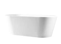 1400*700*590mm Iseo Ultra Slim Freestanding Gloss White Bathtub