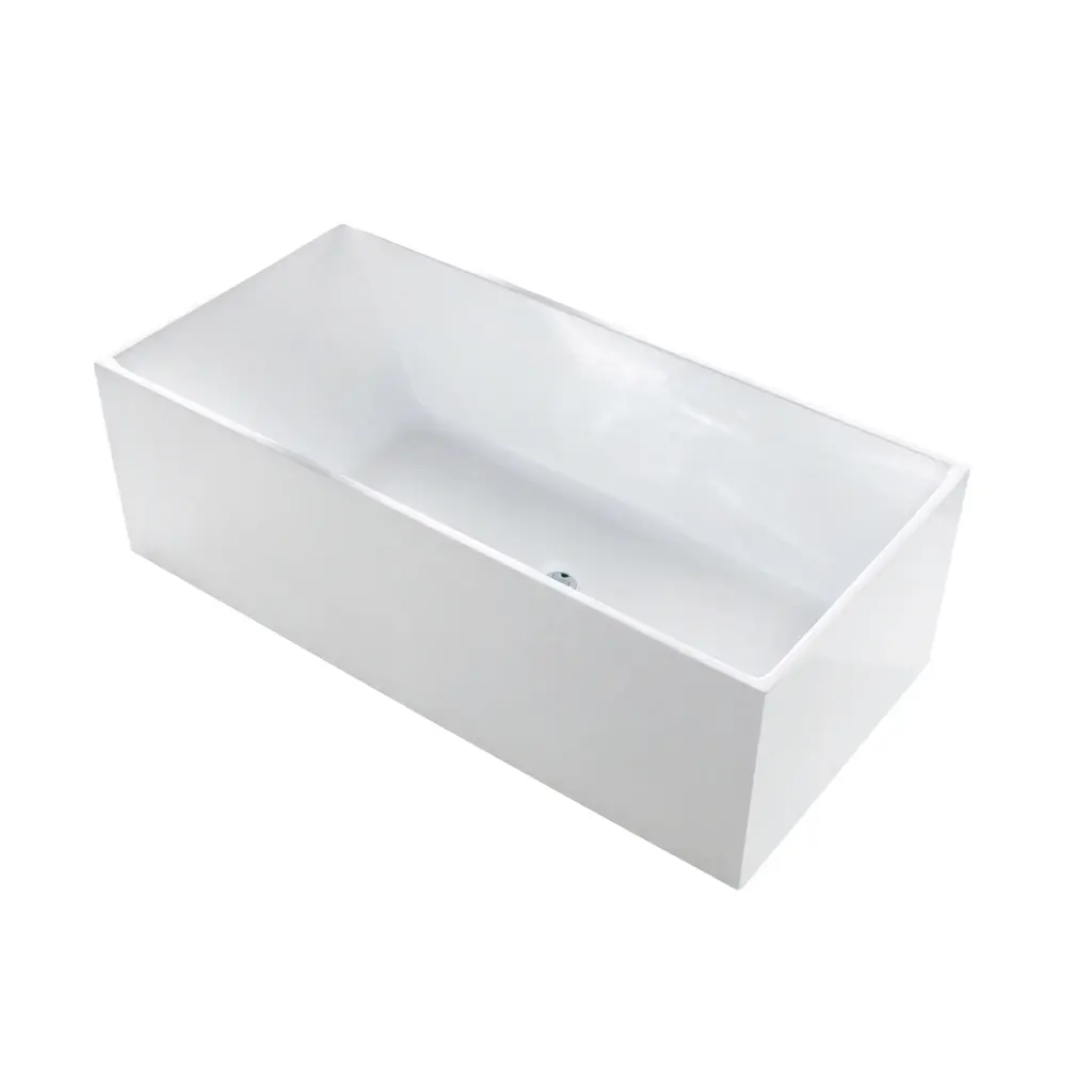 [55609] 1400X700X560mm Gloss White Kliff Multifit Free Standing Bath None Overflow 40mm Waste+Pipe Supplied