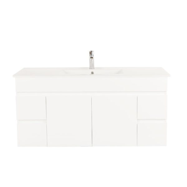 [50494] 1500*450*560mm Wall Hung Gloss White PVC Vanity Cabinet Only