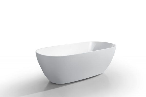 1500*820*590mm Pilato Freestanding Matt White Bathtub