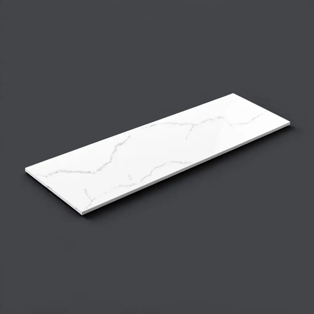 [56048] 1505X465X12mm Calacatta Artic White Solid Surface Stone Top