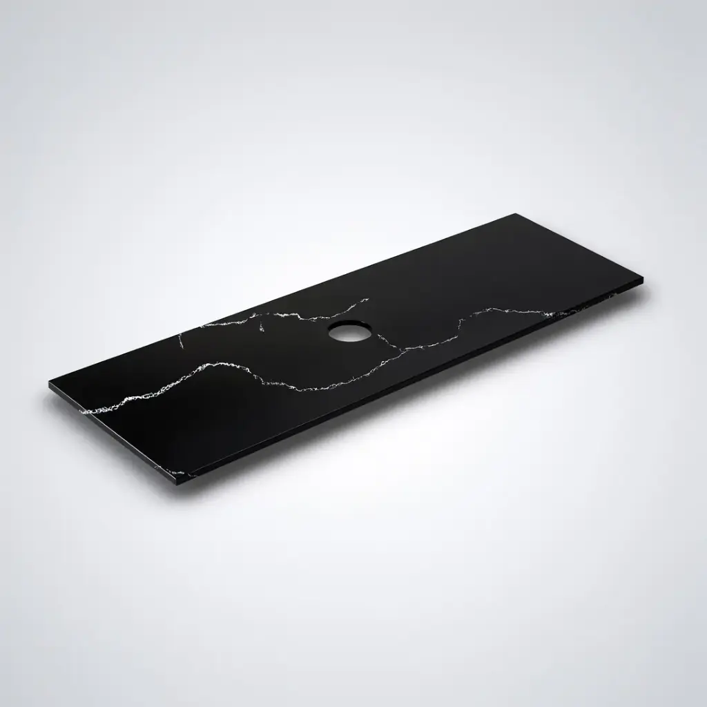 [56319] 1505X465X12mm Calacatta Night Solid Surface Stone Top