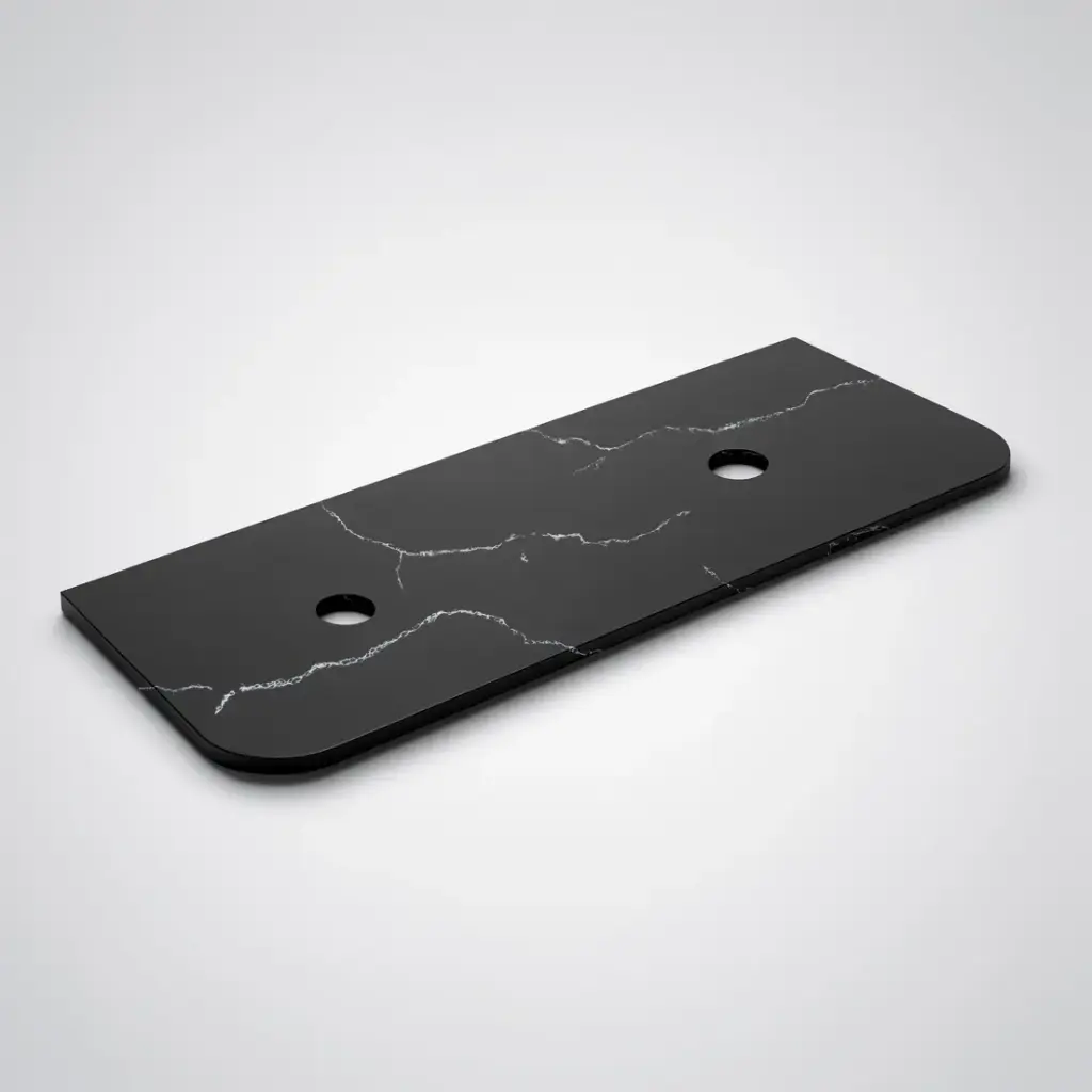 [56334] 1505X505X12mm Calacatta Night Solid Surface Curve Stone Top