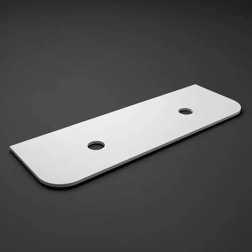 [56422] 1505X505X20mm Blanco White(WG034) Zero Silica Engineer Curve Stone Top