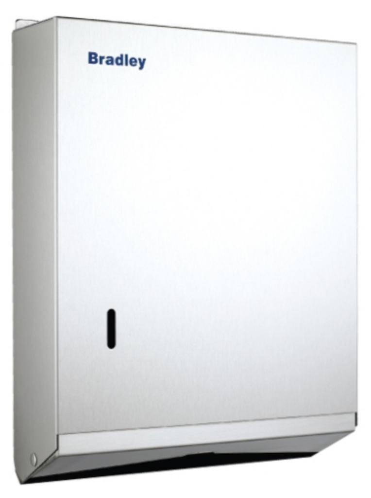 [55696] 255WX330HX75Dmm Bradley Australia Map Ultraslim Paper Satin SS Towel Dispenser