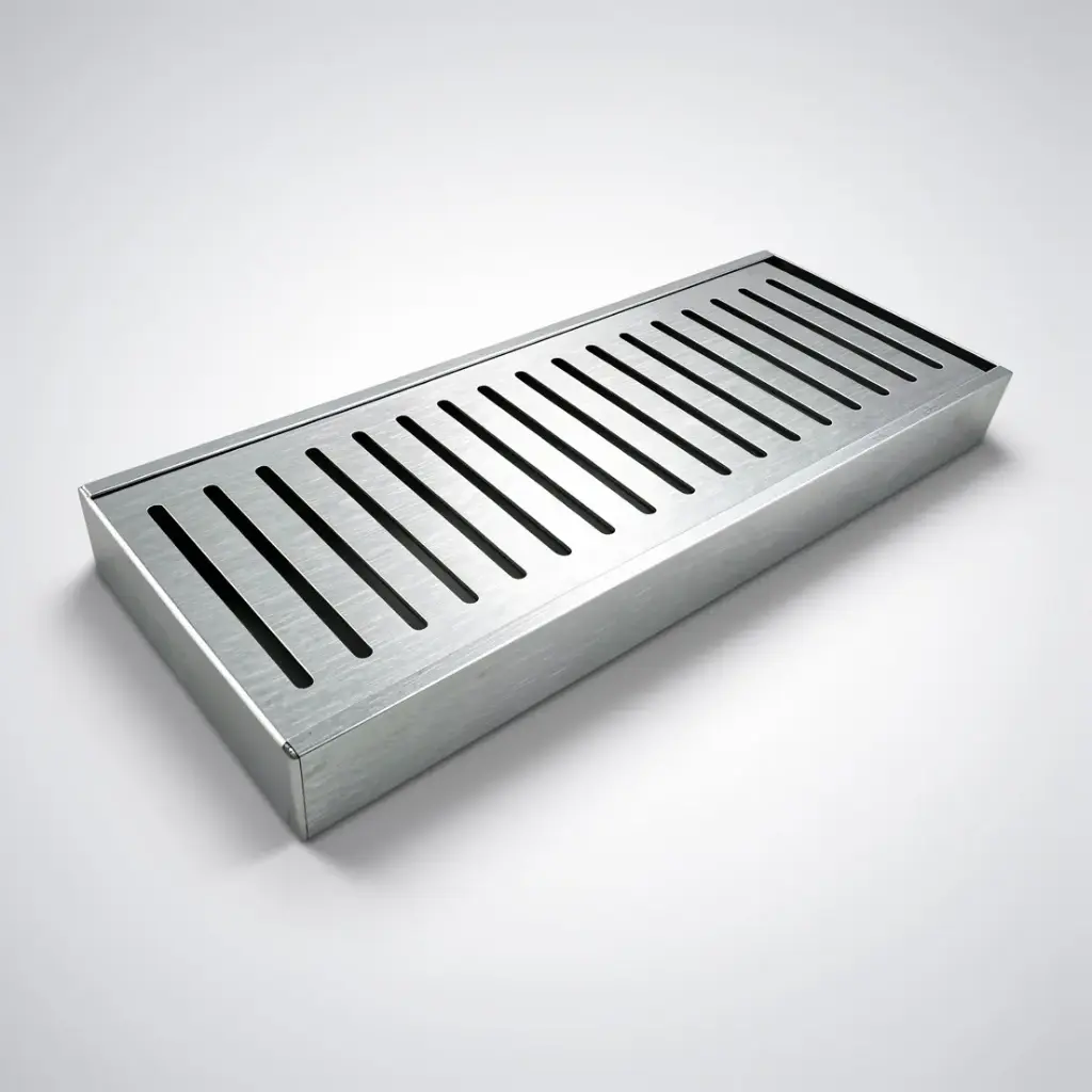 [41457] 300-5600mm Lauxes Aluminium Standard Floor Grate Drain Any Size Indoor Outdoor