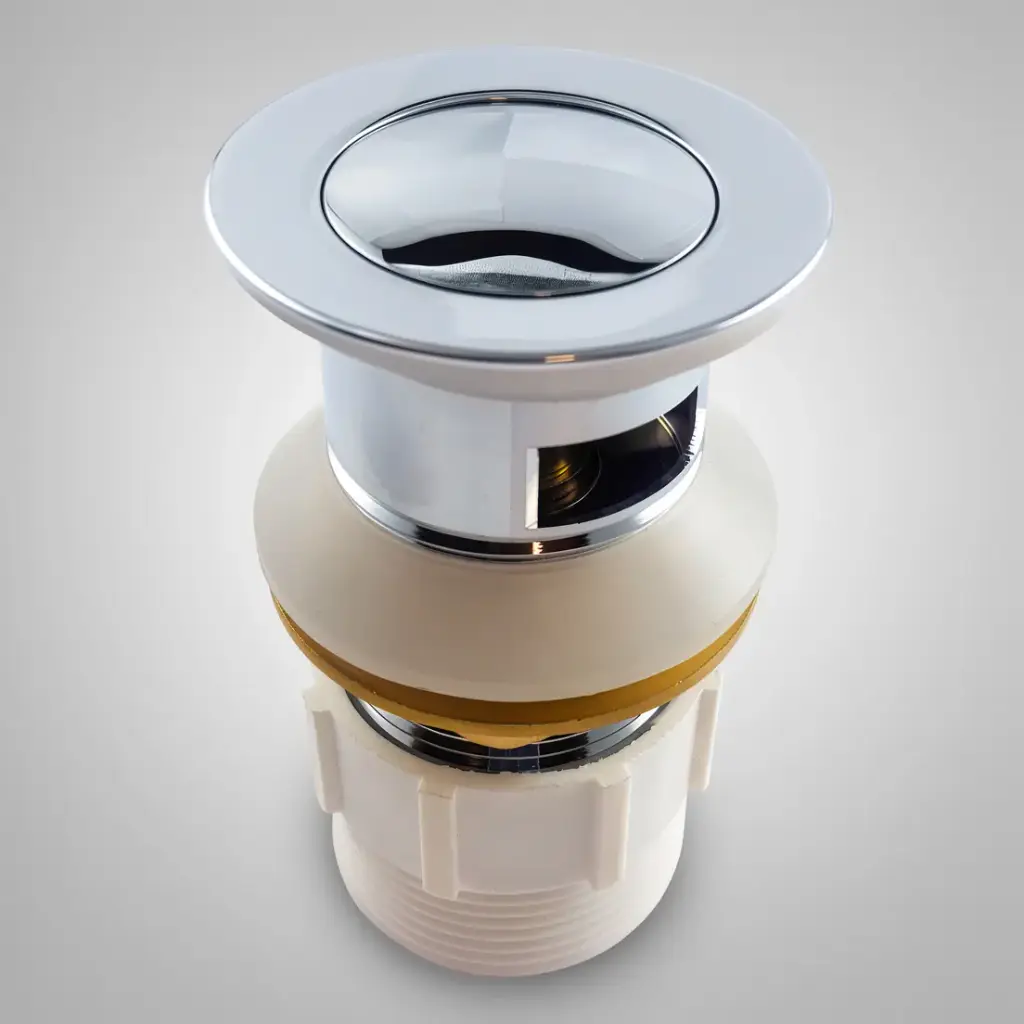 [40479] 32/40mm Solid Brass Basin Pop Up Waste with Overflow Chrome