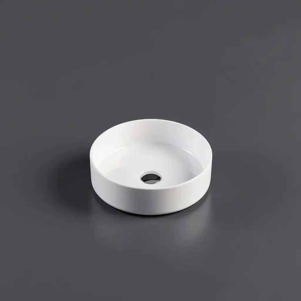 355*355*120mm Above Counter Round Basin