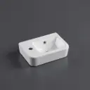 375*245*100mm Wall Hung Rectangular Basin With Left Side Mixer Hole