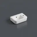 375*245*100mm Wall Hung Rectangular Basin With Right Side Mixer Hole