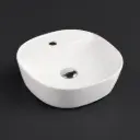 400x400x120mm Square Gloss White With 1 Tap Hole Ceramic Above Counter Basin Non-overflow