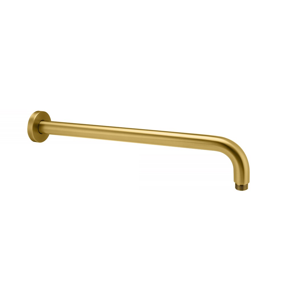 [41500] 400mm Brushed Brass Wall Shower Arm