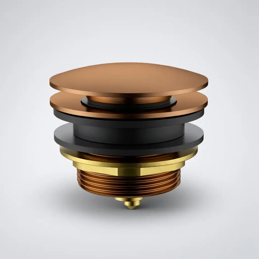 [44704] 40mm Bath Pop-Up Plug With Removabel Waste No Overflow Brushed Copper