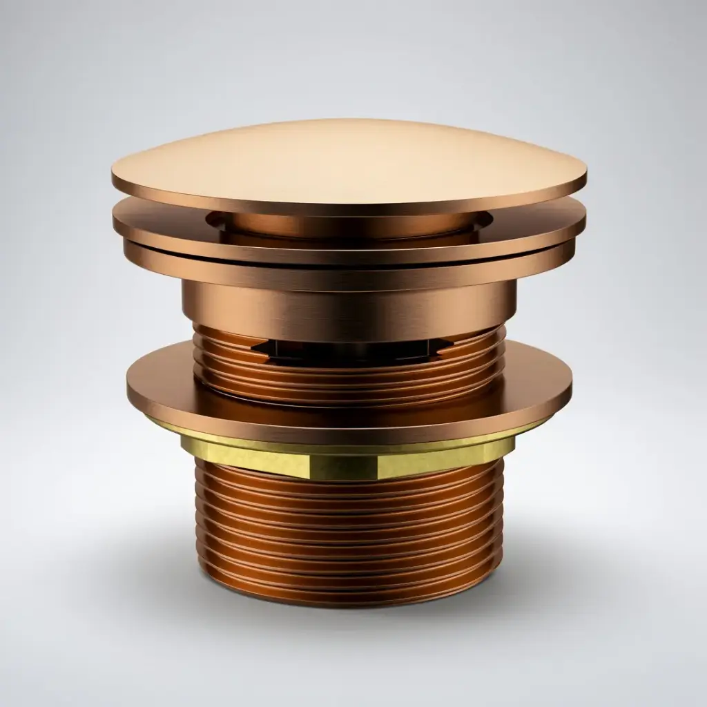[44757] 40mm Bath Pop-Up Plug With Removabel Waste With Overflow Brushed Copper