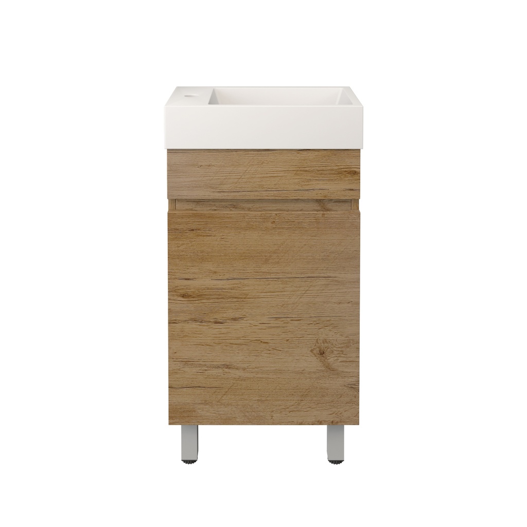 [56559] 420X250X500mm Camden Modern Free Standing Cabinet Prime Oak,Soft Closing Finger Pull Doors