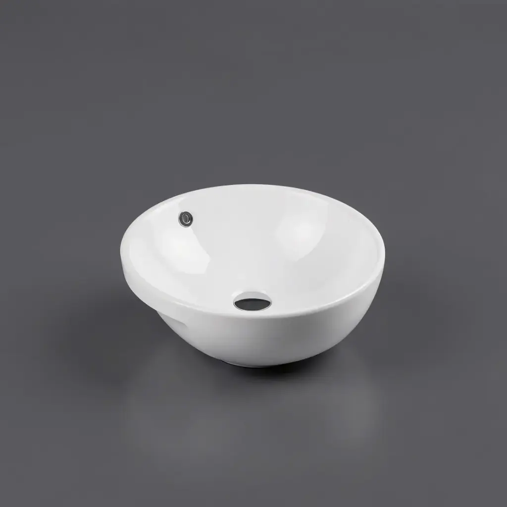 [50114] 435*435*170mm Semi-Recessed Oval Basin