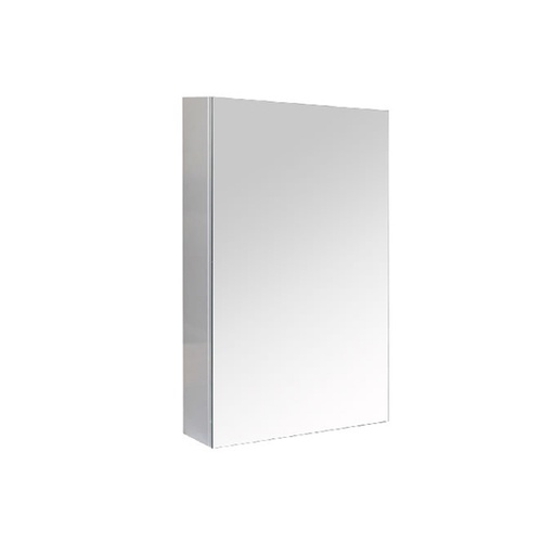 [92037/PVCPSV450] 450mm Bathroom Shaving Cabinet PVC Gloss White 2PAC 1 Door Pencil Edge