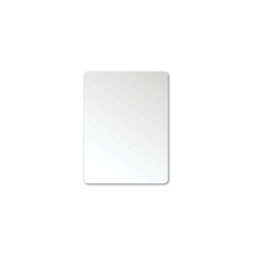 [55872] 450X600X5mm Recta Plain Pencil  Edge Mirror