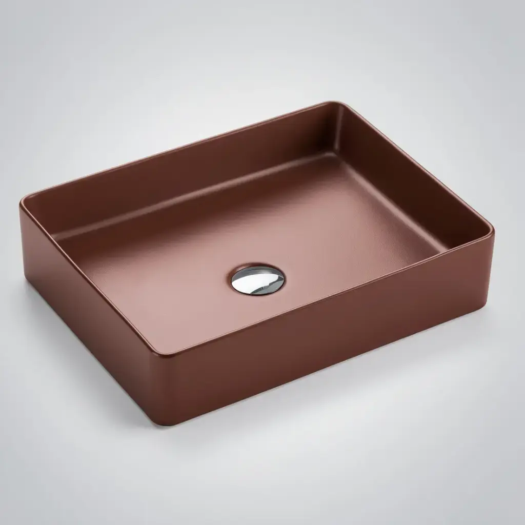 [50024] 470*360*110mm Etna Cappuccino Above Counter Rectangular Basin