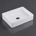 470*360*110mm Etna Matt White Above Counter Rectangular Basin