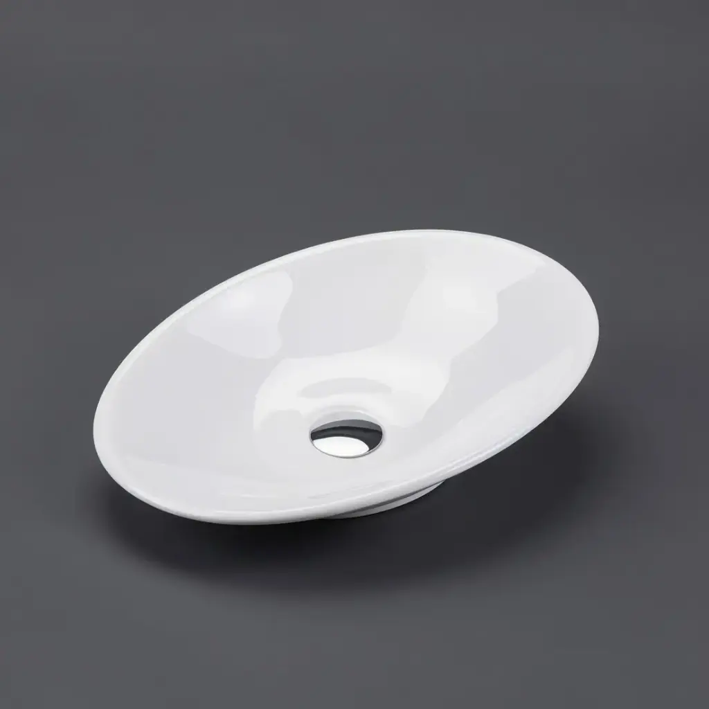 490*350*95mm Above Counter Oval Basin