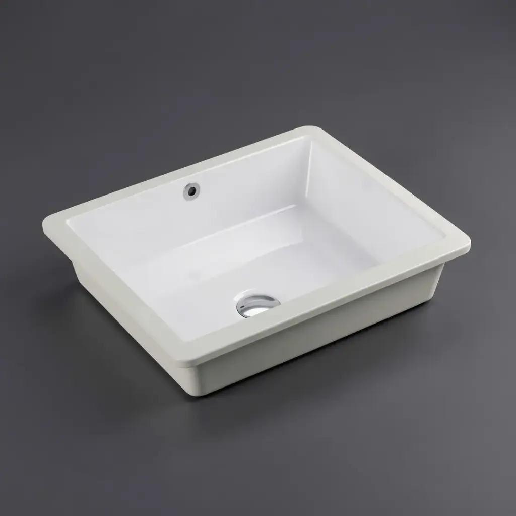 [50101] 490*390*170mm Undermount Rectangular Basin With Mixer Hole