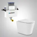 545*360*140mm Acadia Geberit Lower Counter Toilet Suite Tornado Rimless Wall Faced Floor Pan