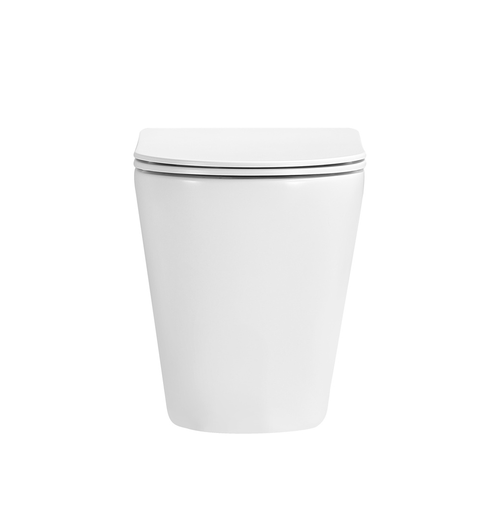 [56152] 545*360*140mm Matte White Acadia Tornado Rimless Wall Faced Floor Pan