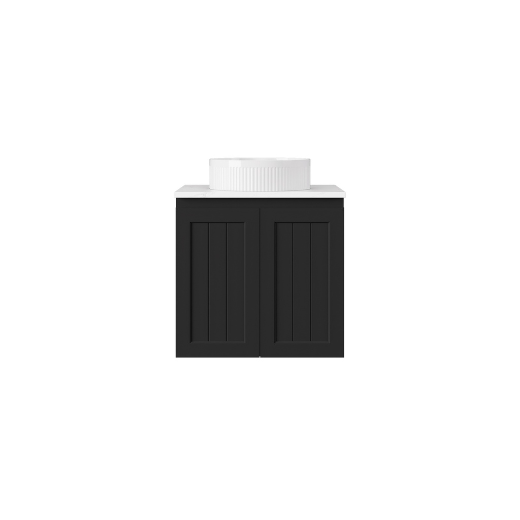 [56736] 590*360*560mm Matte Black Archill Federation Wall Hung Ensuite PVC Cabinet