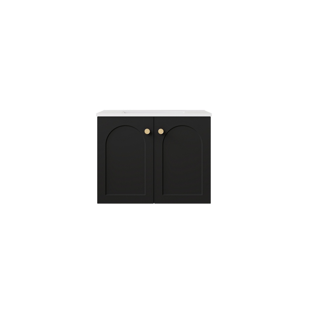 [56786] 590*455*470mm Matte Black Chester Federation Wall Hung PVC Cabinet