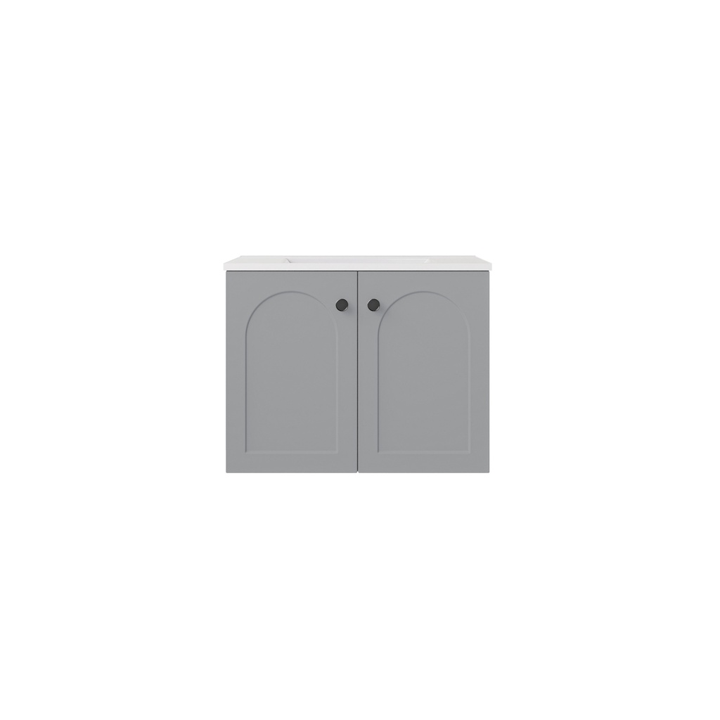 [56787] 590*455*470mm Matte Grey Chester Federation Wall Hung PVC Cabinet