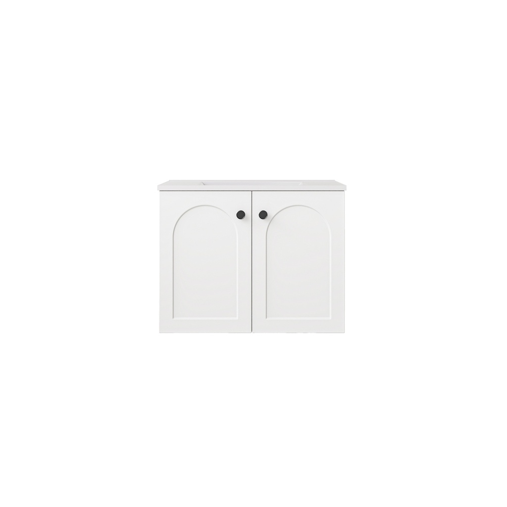 [56785] 590*455*470mm Matte White Chester Federation Wall Hung PVC Cabinet