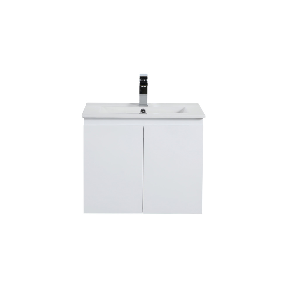 [56847] 590*455*480mm Gloss White Alpha Wall Hung PVC Vanity