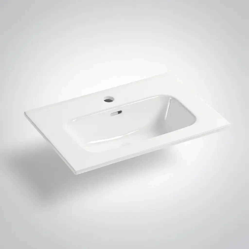 [90146/NT-600] 600x460x165mm Ora Basin Thin Edge Ceramic Top