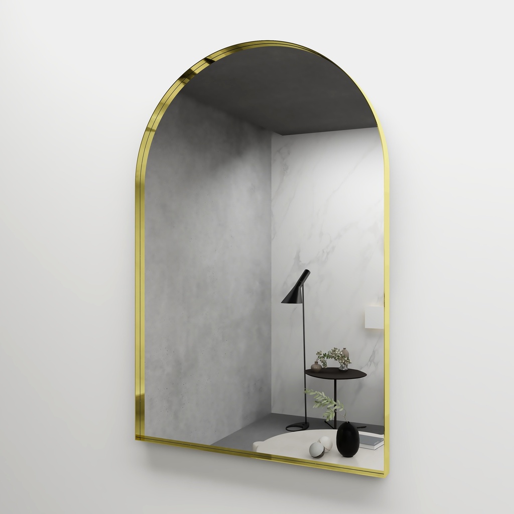 [85042/YA6090BZ] 600x900mm Bronze Framed Arch Mirror