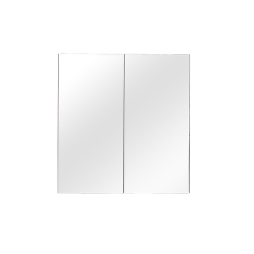 [92038/PVCPSV600] 600mm Bathroom Shaving Cabinet PVC Gloss White 2PAC 2 Door Pencil Edge