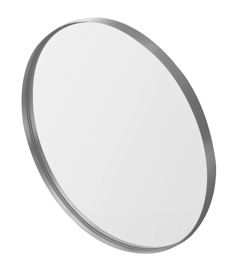 [55902] 600X600X35mm Burshed Nickel Orbis Frame Mirror