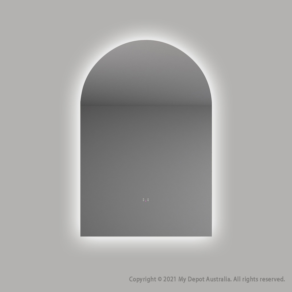 600x900mm Alice Arch 3 Color Backlit LED Mirror With Touchless Sensor Switch