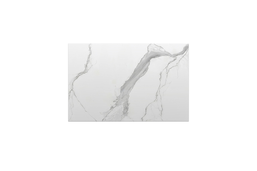 [90174/K639ST-WM] 600mm White Marble Look Sintered Stone Top Matte Finish Benchtop
