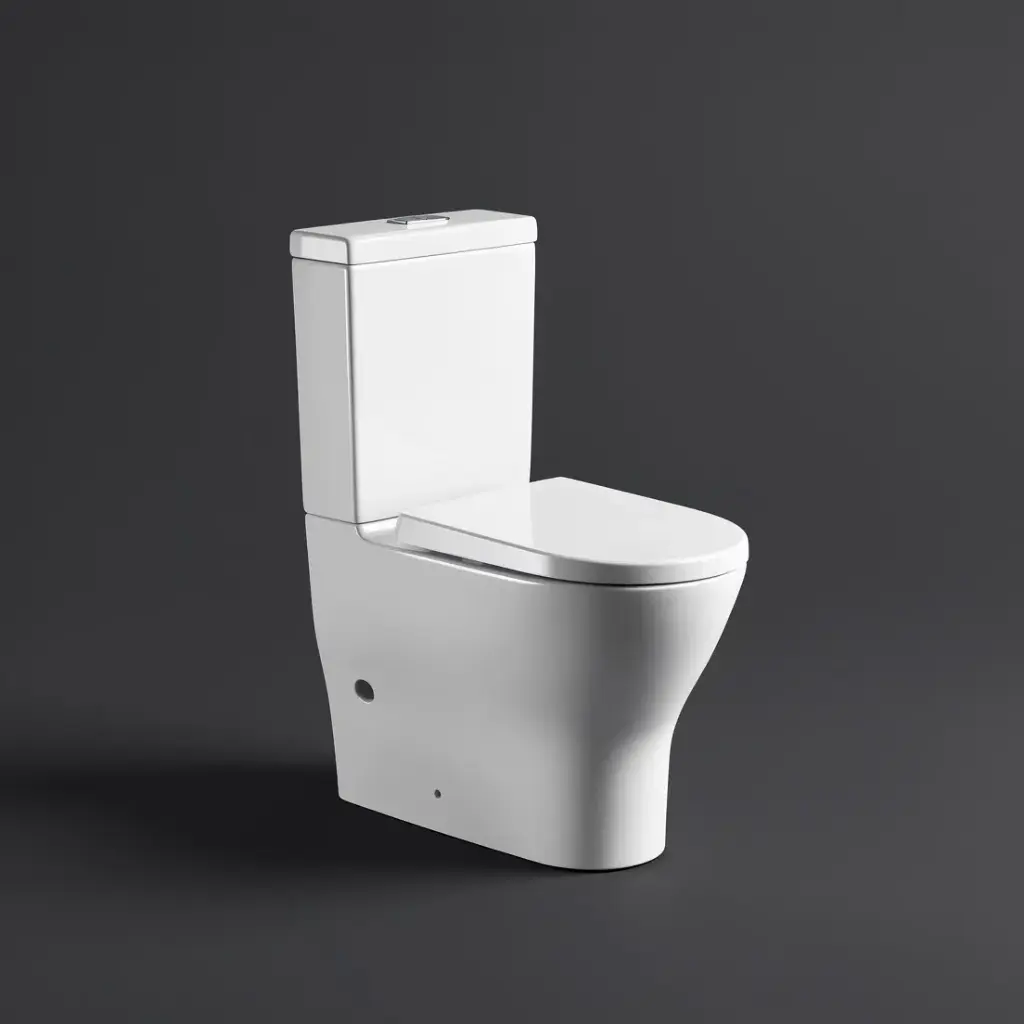 [55665] 650*390*900mm Verona Tornado Rimless Toilet Suite