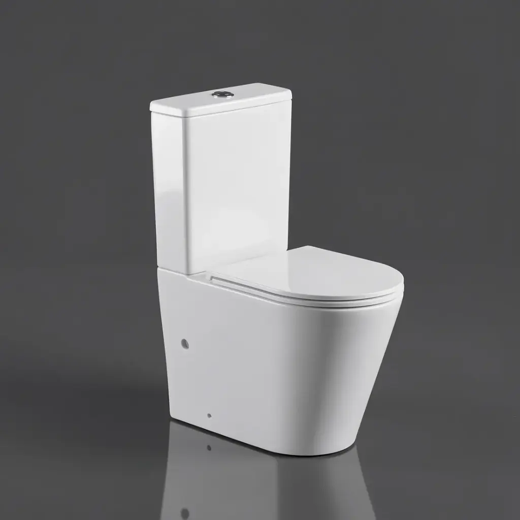 [50349] 665*370*845mm Pani Back To Wall Toilet Suite (Rimless) With Slim UF Seat Cover And  Universal Inlet Cistern T3