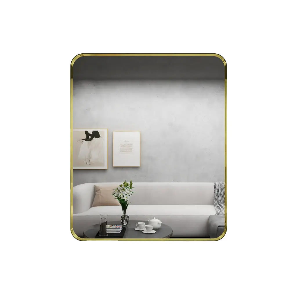 [85039/YS7590BZ] 750x900mm Bronze Framed Rectangle Mirror