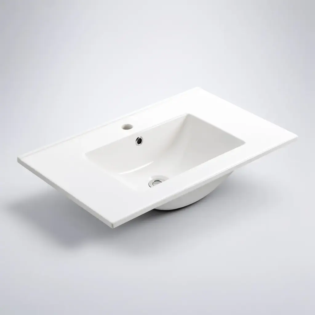 [90102/CT7546] 750L*460D*180HMM NANA GLOSS WHITE THIN EDGE CERAMIC TOP