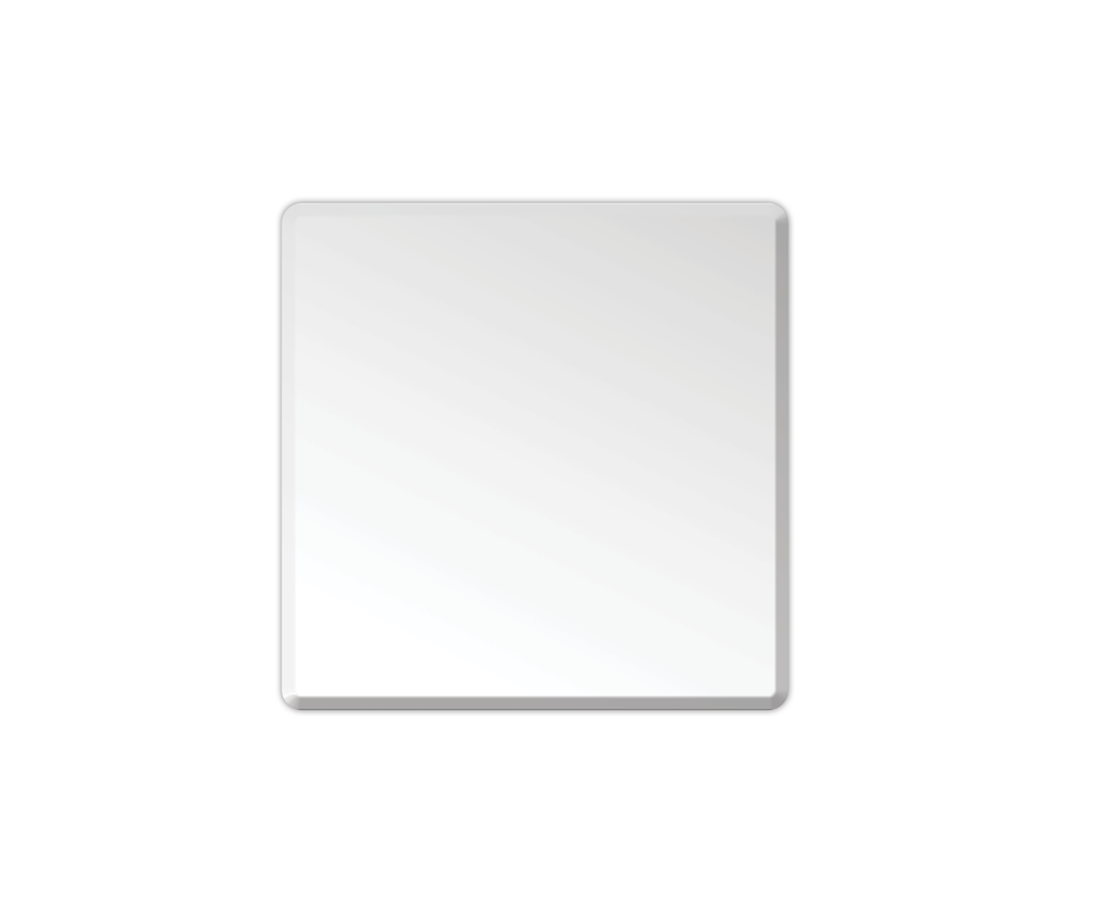 [55882] 750X750X5mm Recta Bevel Edge Mirror