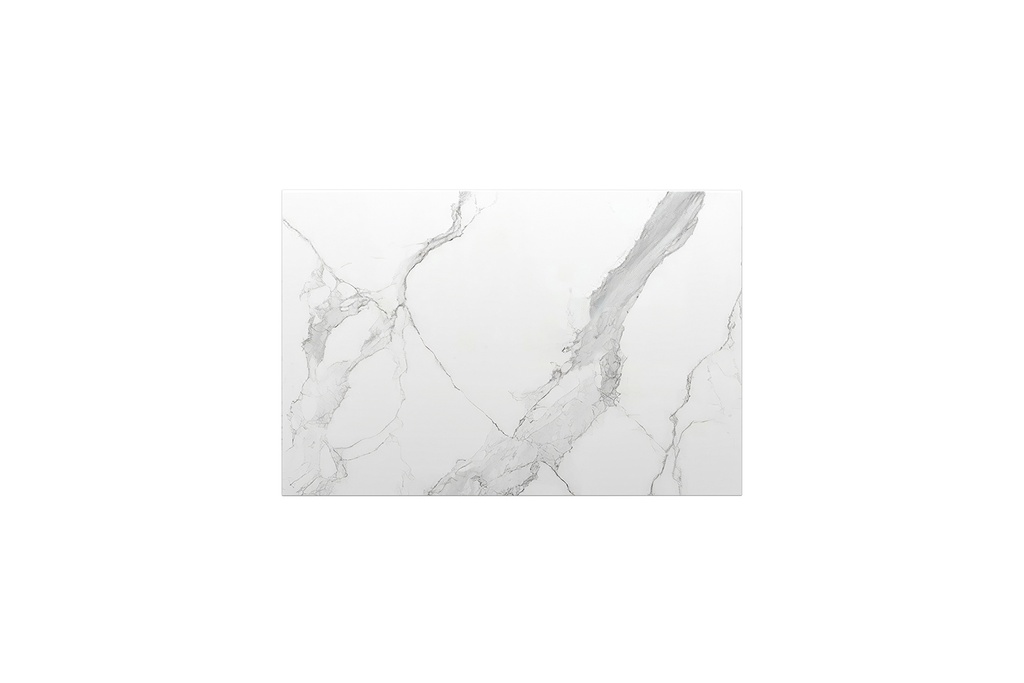 [90170/K75ST-WM] 750mm White Marble Look Sintered Stone Top Matte Finish Benchtop